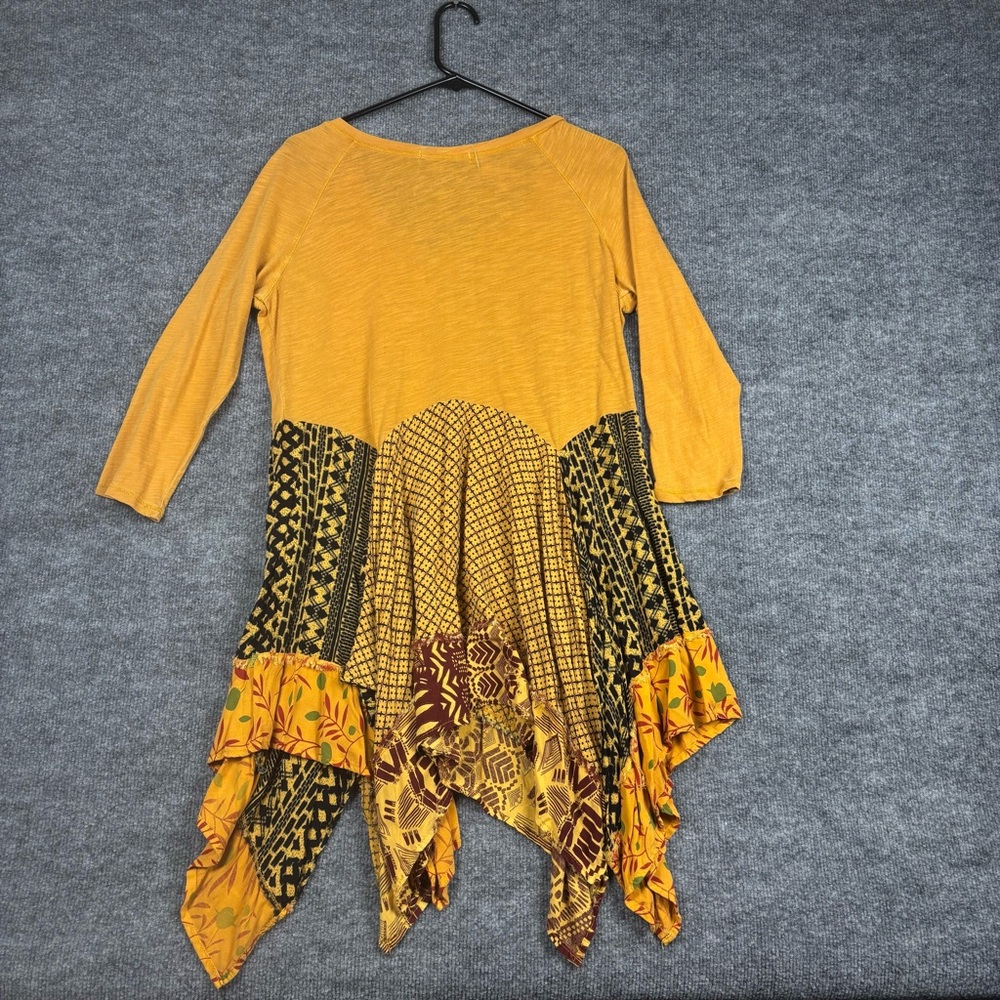 Indigo Thread Co Boho Patchwork Dress Size M - image 3